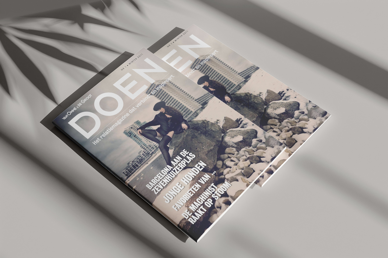 VODGMagazine-02 Concept, ontwerp en vormgeving voor DOEN Magazine voor Van Omme De Groot Projectontwikkelaars, Rotterdam