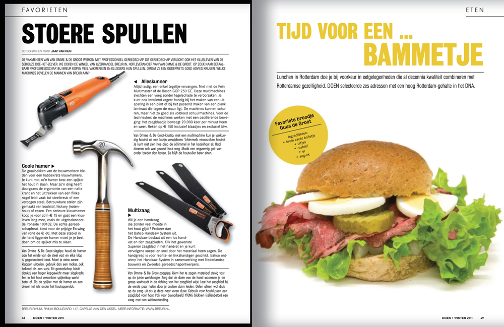 VODGMagazine-04 Concept, ontwerp en vormgeving voor DOEN Magazine voor Van Omme De Groot Projectontwikkelaars, Rotterdam