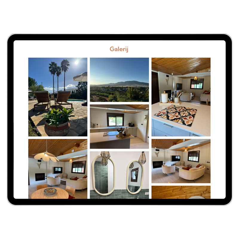 Ontwerp en realisatie website Casa Abajo, Competa, Zuid-Spanje